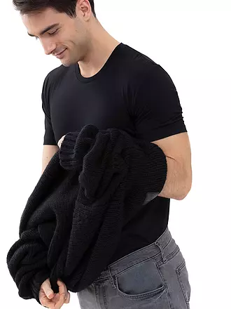 MEY | T-shirt hybride | schwarz